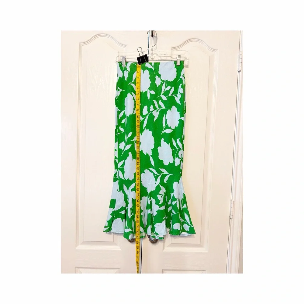 Kate Spade X Target Green Floral Women's Skirt Size XXS